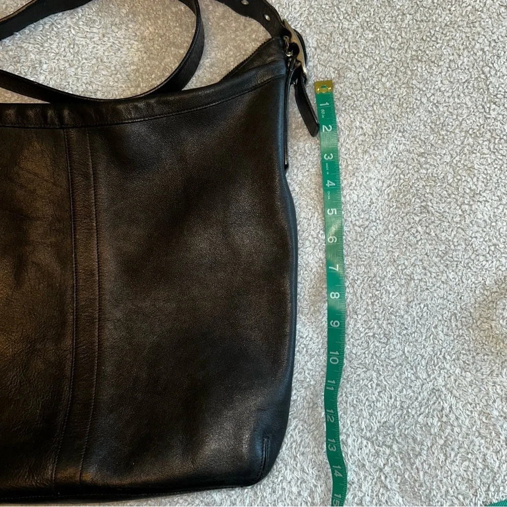 Coach Vintage Black Leather Satchel Bag